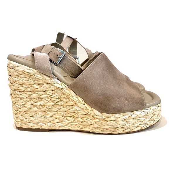 NWT — Marc Fisher Aliya Tan Espadrille Wedges, Summer or Office Casual Size 11 - Picture 5 of 11